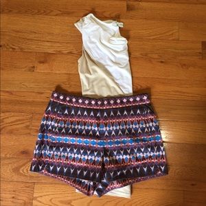 J. Crew Cotton Piqué Short in Gemstone Print