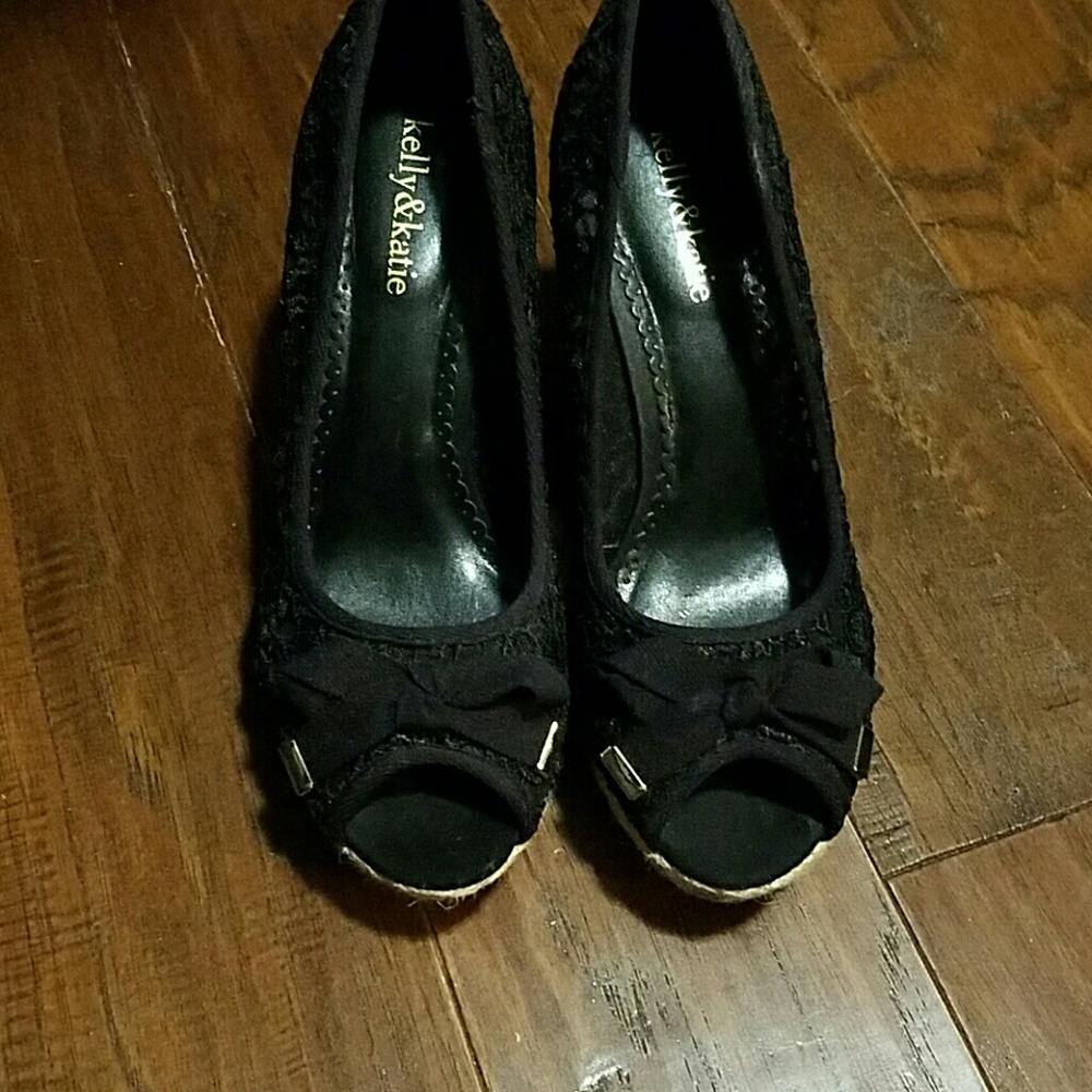 Lace Peeptoe Espadrilles