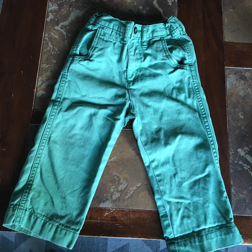 Boys size 24 months green pants. OshKosh.