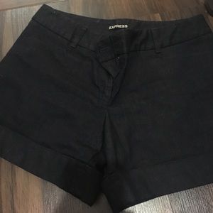Express cuffed shorts dark denim soft