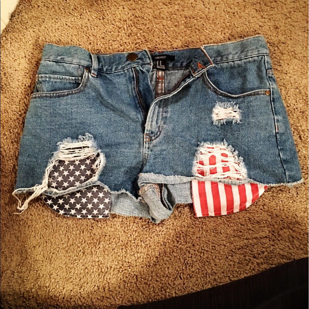 American flag shorts