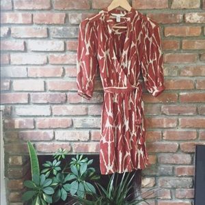 Diane Von Furstenberg wrap dress.