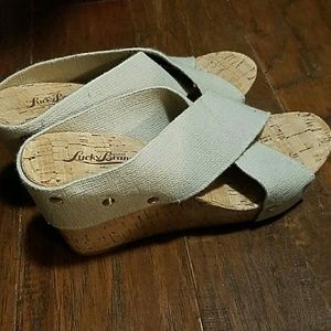 Lucky Brand Cork Wedges