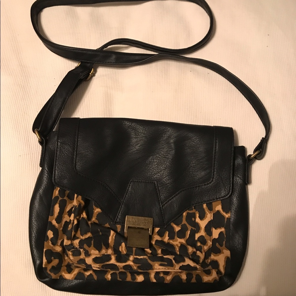 Xhilaration Cross body Bag Leopard Print