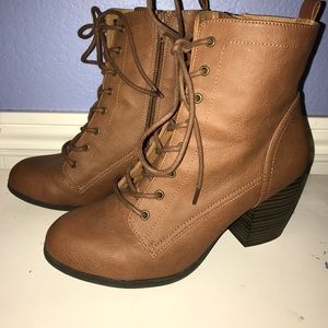Brown booties