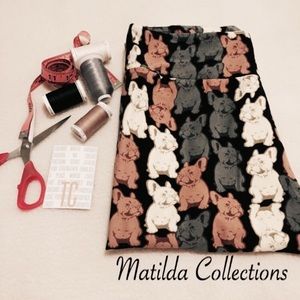 LulaRoe French Bulldog TC Leggings