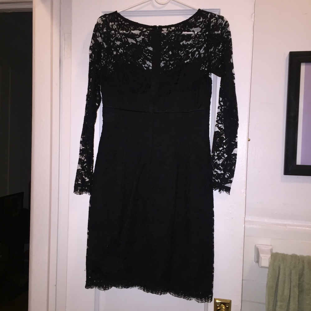 NWOT Teri Jon Black Lace Dress Size 2