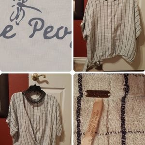 Mock wrap shirt