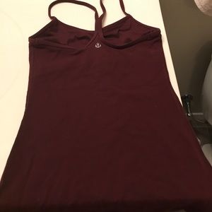 Lululemon power Y tank maroon