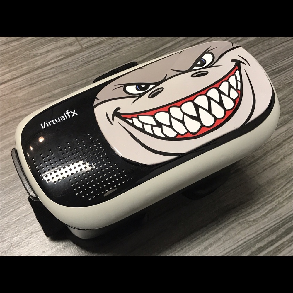 Shark print virtual reality headset