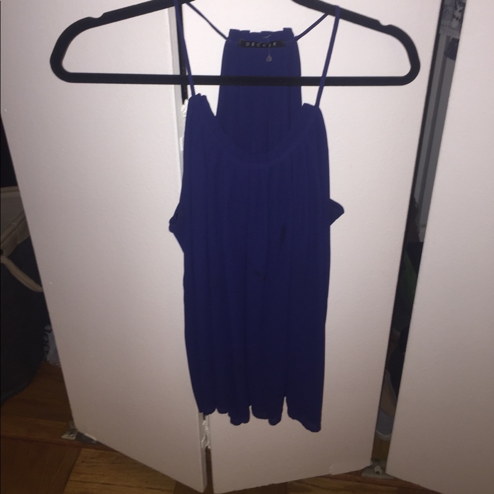 Decker Navy Blouse - never worn