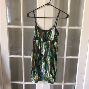 XXI Watercolor and Lace Mini Dress