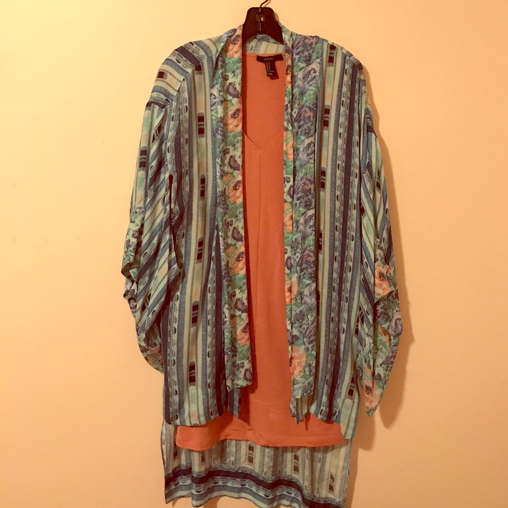 Pink dress/ bcbg pull over