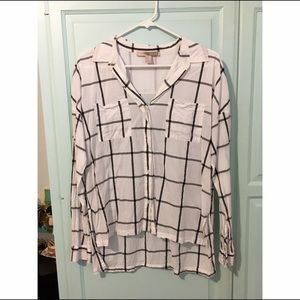 FOREVER 21 Grid Pattern Shirt