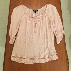 Pale pink blouse