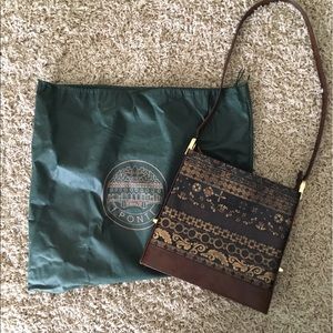 Italian leather designer purse