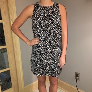 Black and white loose dress