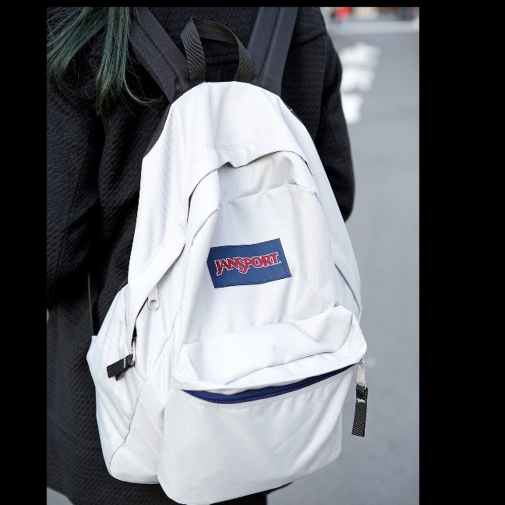 White jansport backpack