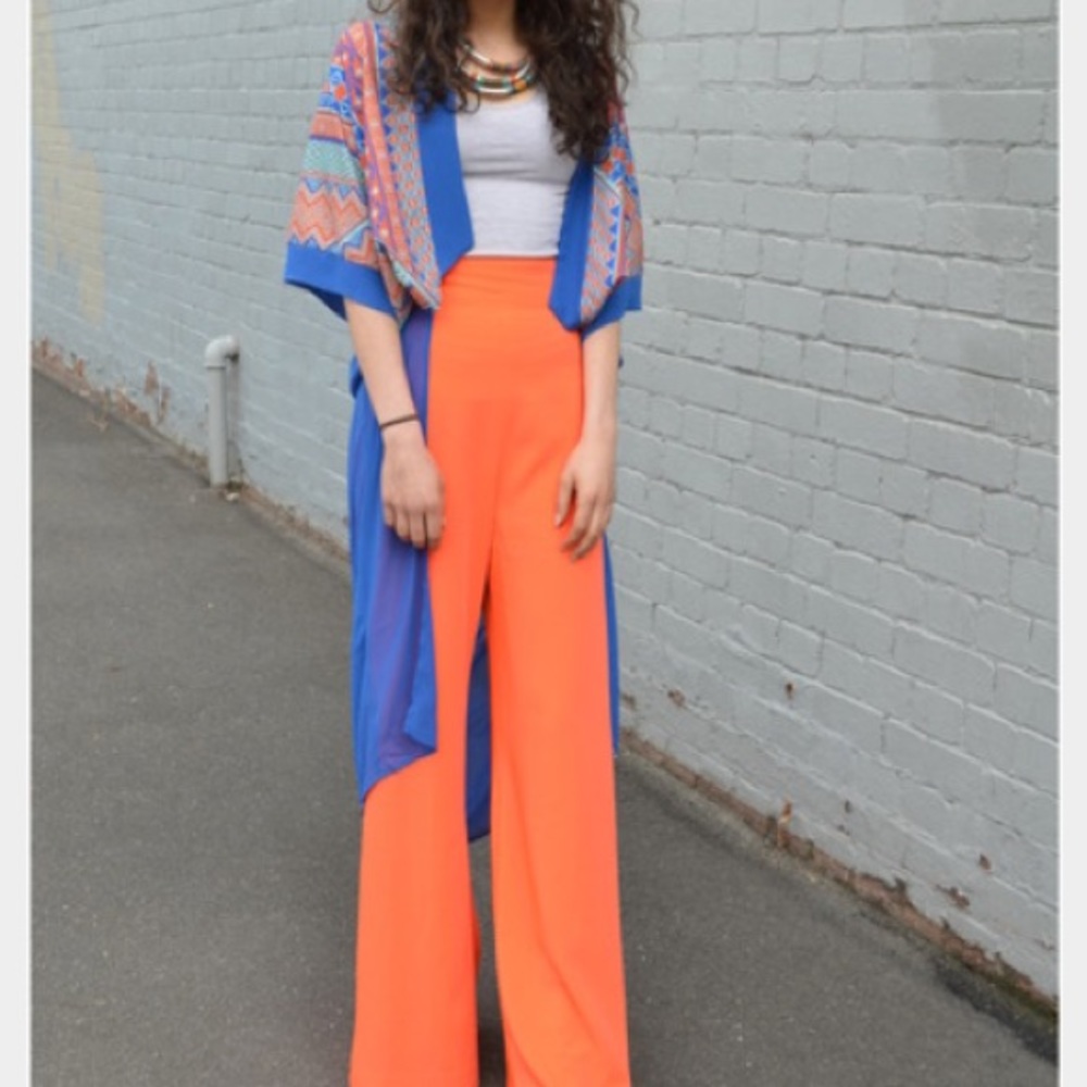 Exclusive print full length geometric boho kimono