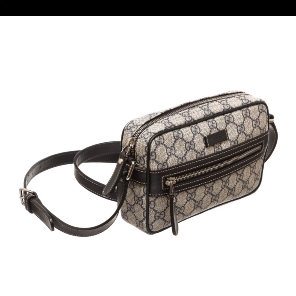 💯 % Gucci Coated Canvas Monogram Crossbody