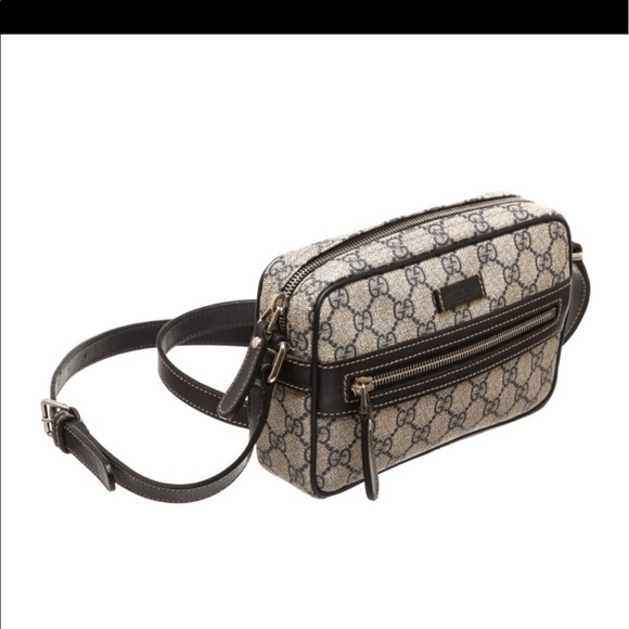 💯 % Gucci Coated Canvas Monogram Crossbody - Picture 1 of 5