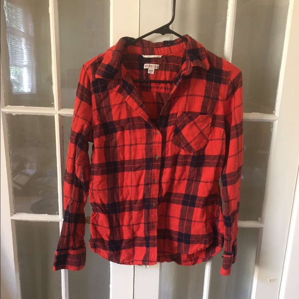 Merona Orange Flannel