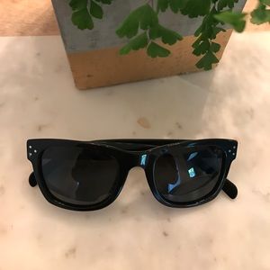 Celine D frame black sunglasses