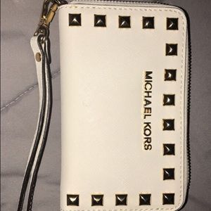 Michael kors studded wallet.