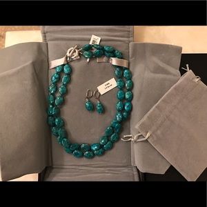 Turquoise Necklace & Earrings Set