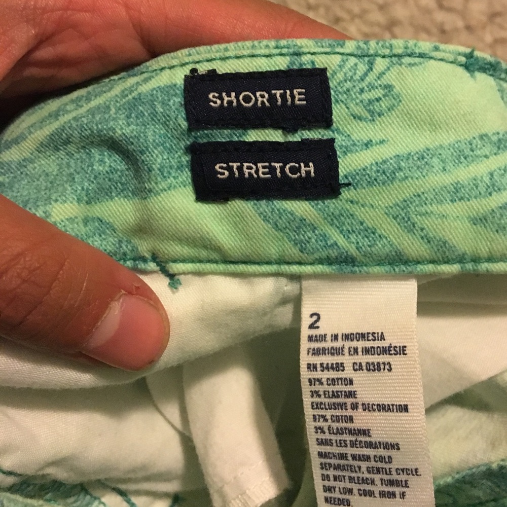 Bright Tropical Pattern American Eagle Shorts - image 4