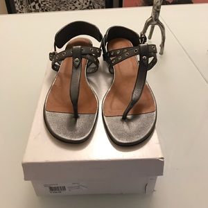 Iro Sedioz Metallic Grey sandal