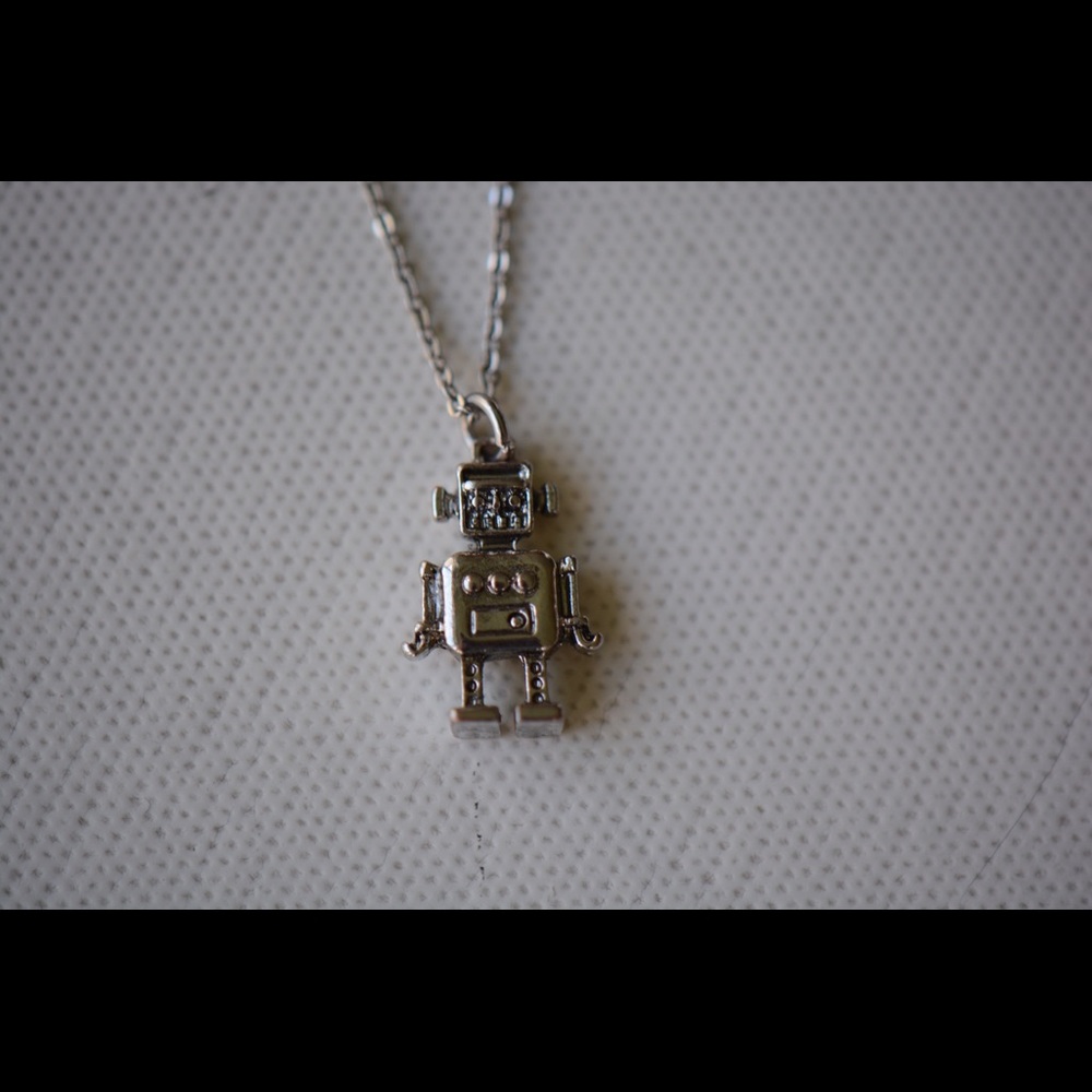 Robot pendent necklace