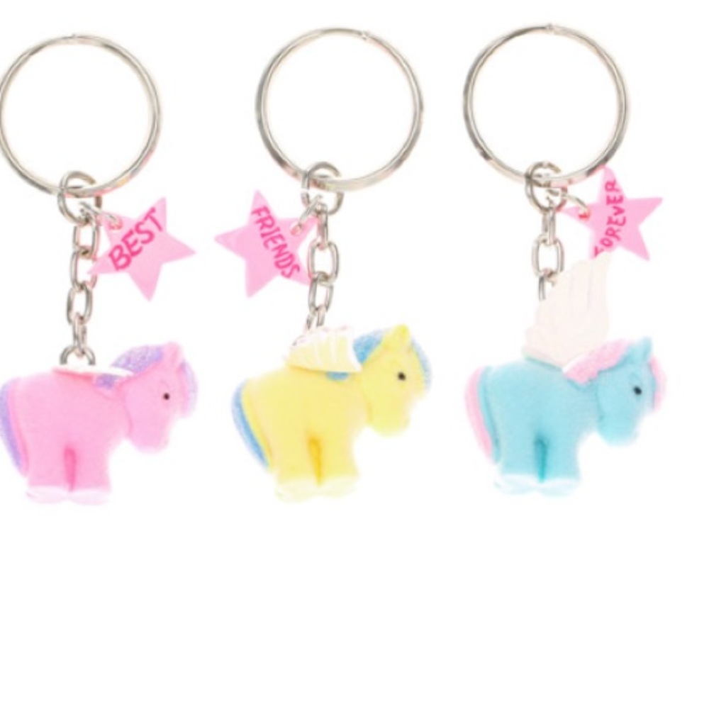 🛍4/$10🛍NWT 3 Pack Unicorn BFF Keychains