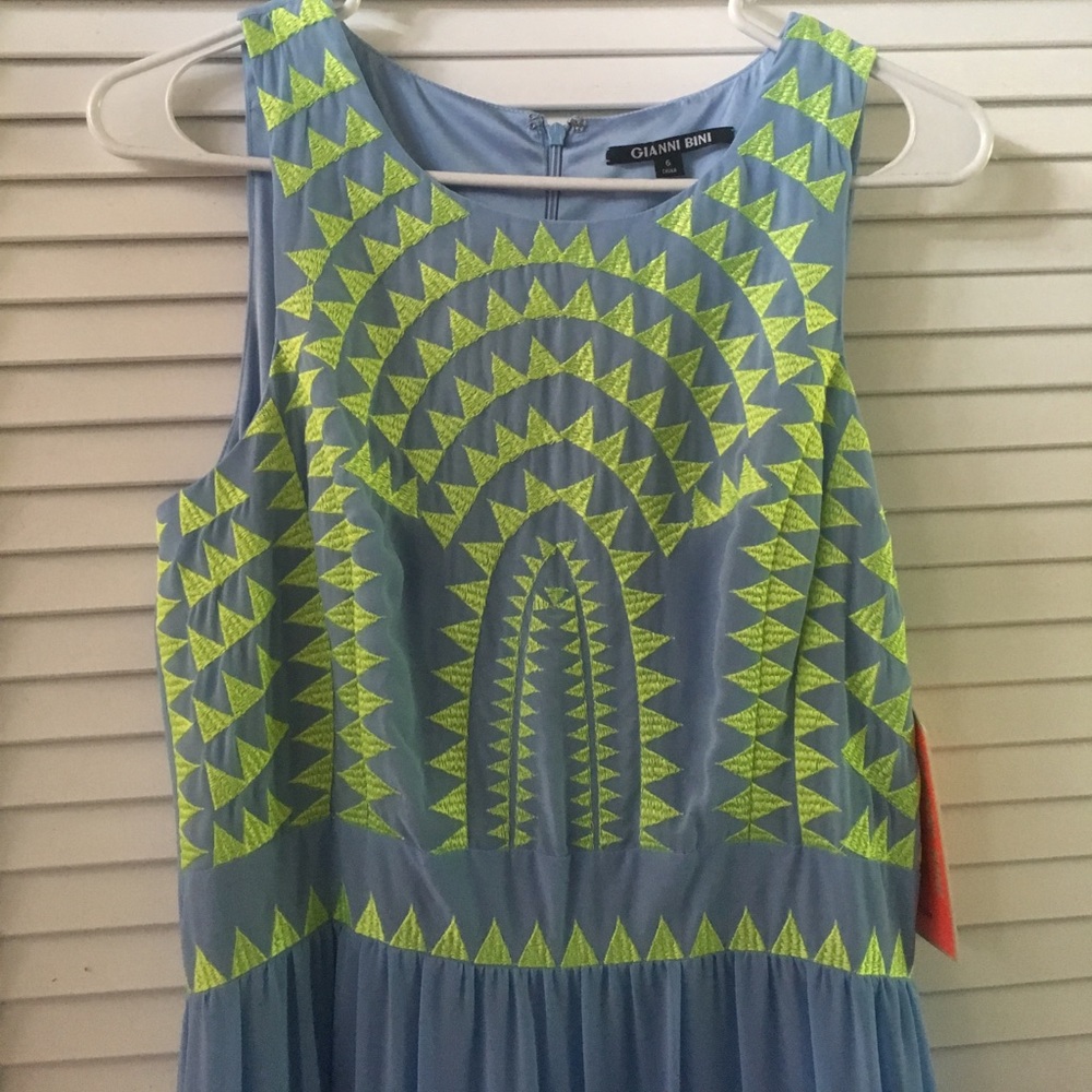 Blue Gianni Bini Maxi Dress