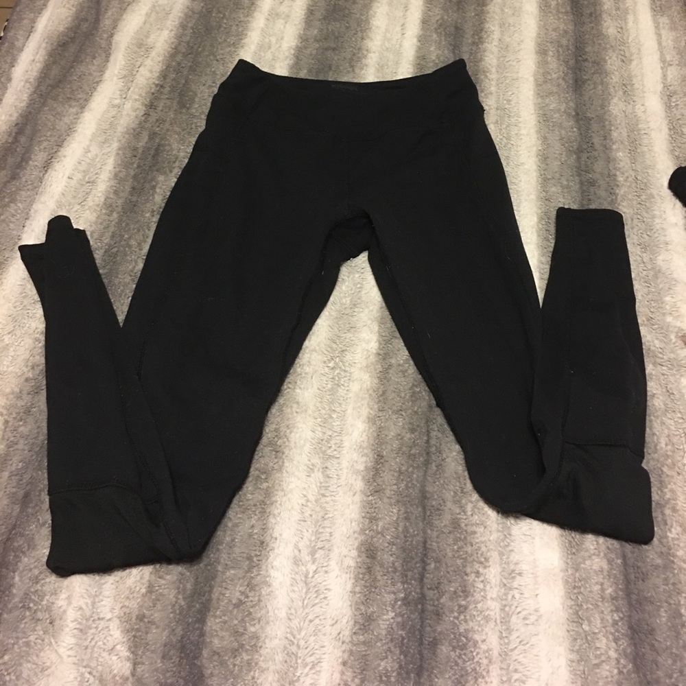 Spandex.  Workout pants. Size XS. Black. Long.