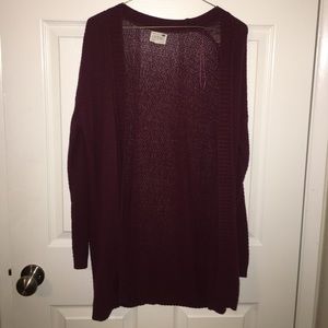 Burgundy Cardigan