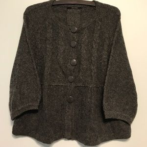 Vero moda O-neck knit gray cardigan.