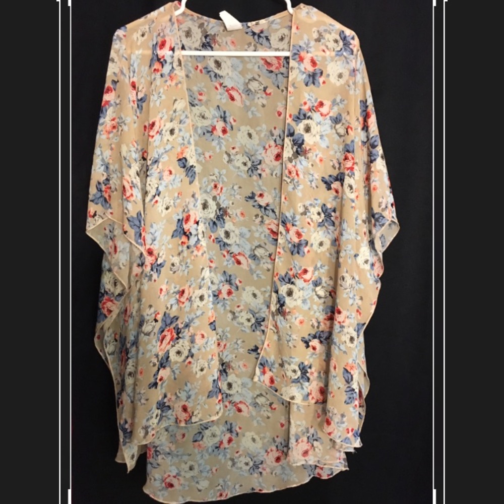 Floral printed cardigan