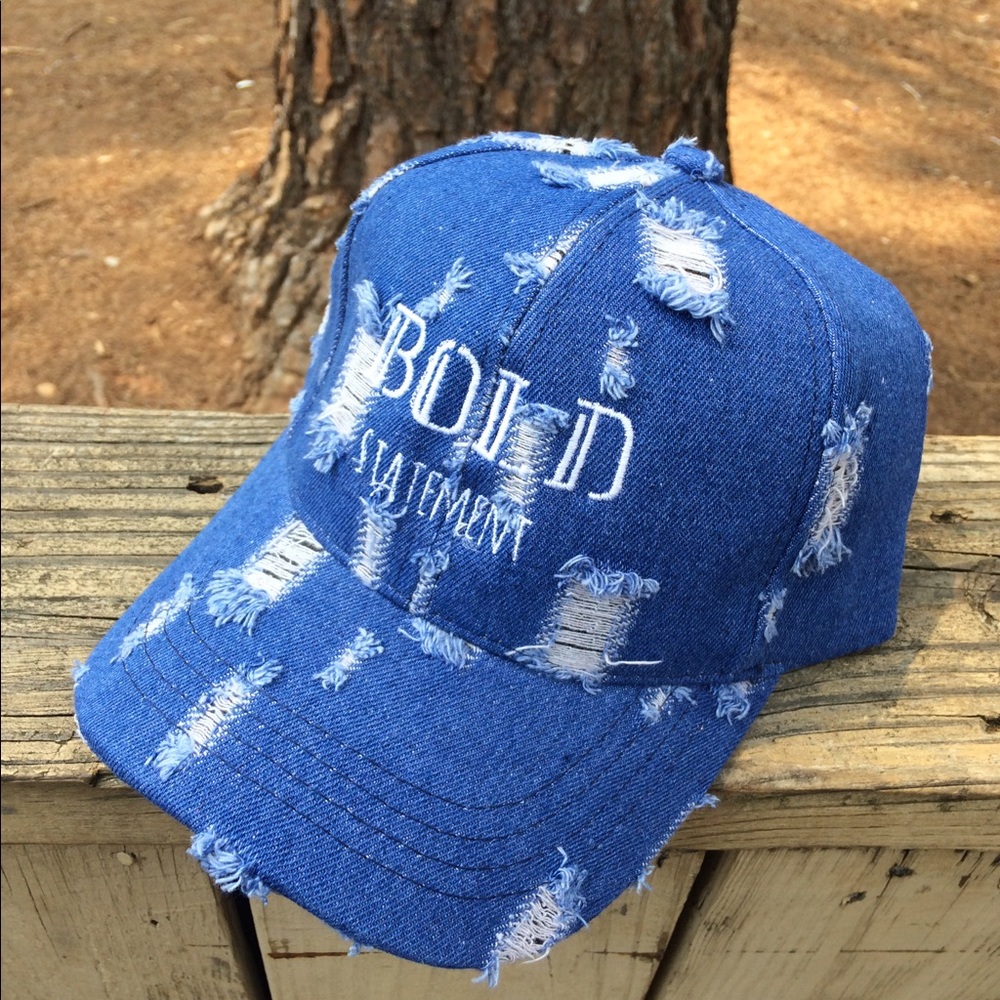 Bold Statement Denim Dad Hats
