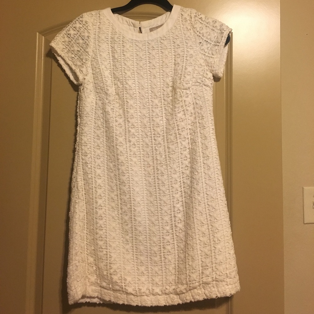 BR white lace/crochet dress