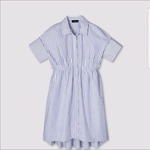 Victoria Beckham Target Blue Stripe Poplin Dress