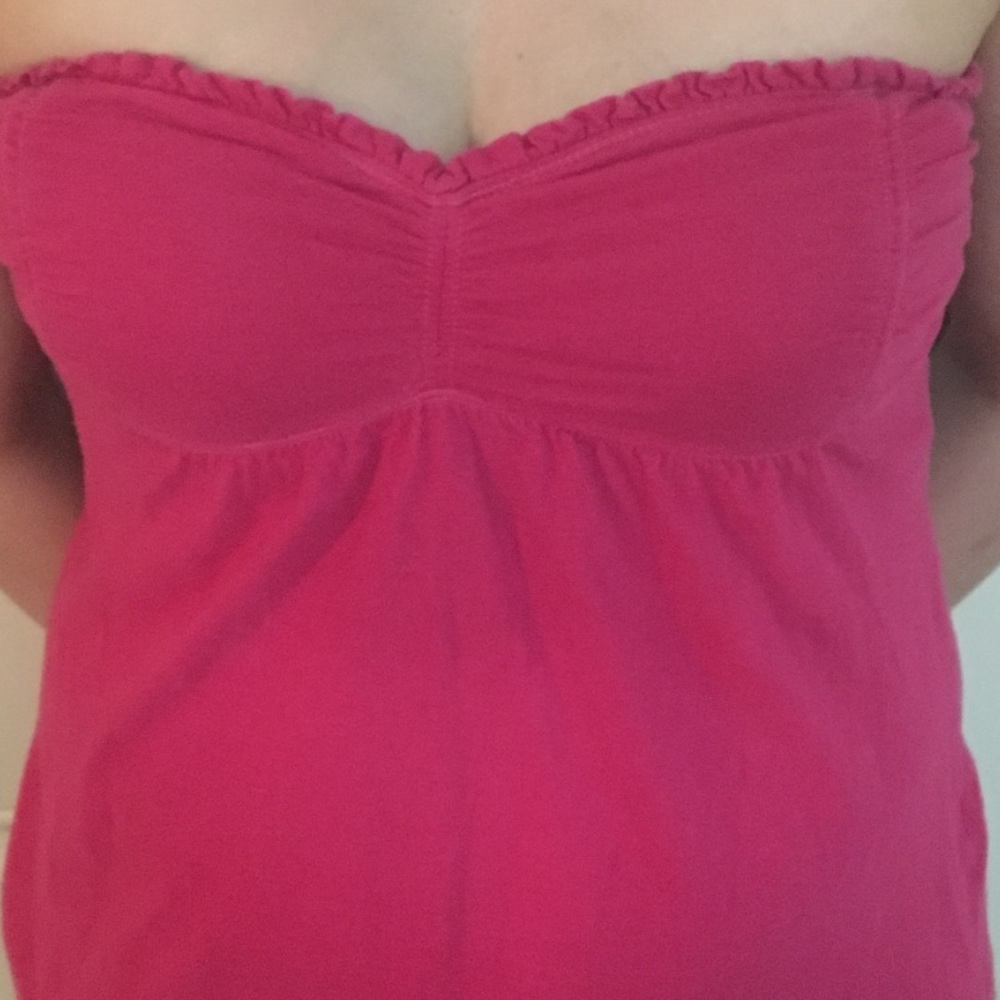 Cute pink halter top.