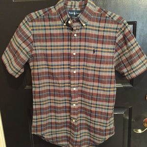 Ralph Lauren Polo Plaid Cotton Button Down Shirt
