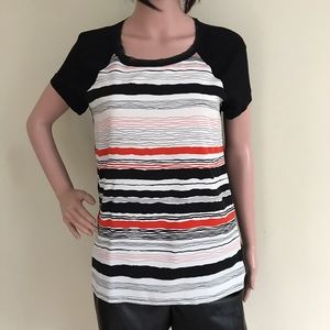 NYDJ Wavy Lines Striped Top