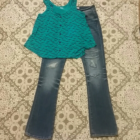 Zara Zara Basic Z1975 Jean's Sz 34/2 Distressed Stretch from Michelle