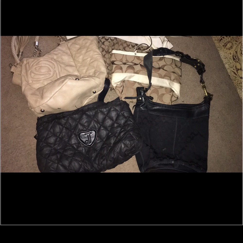 Juicy couture coach and Bebe bags