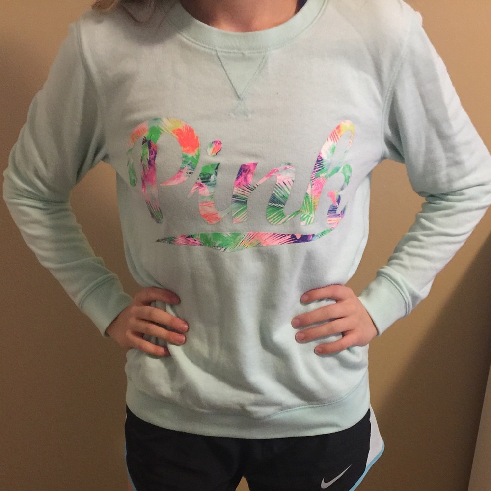 VS Pink Crew Neck Sweatshirt