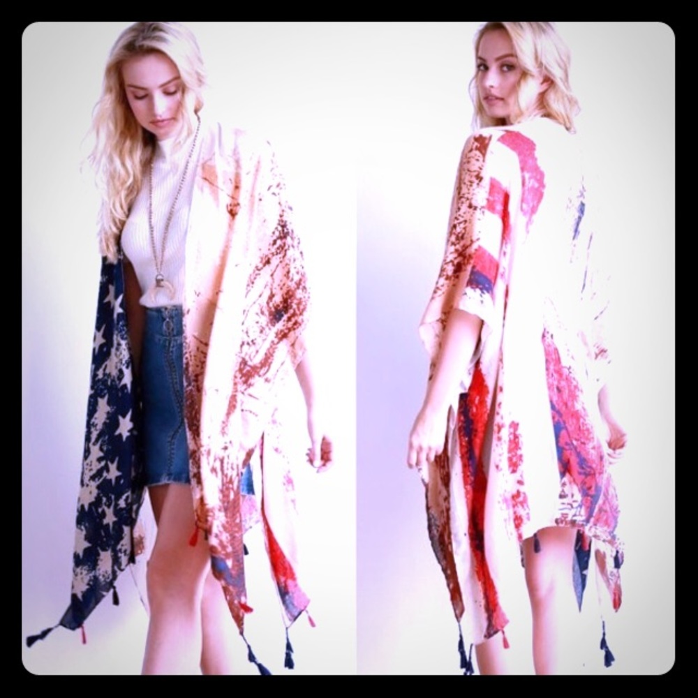 American Flag Kimono