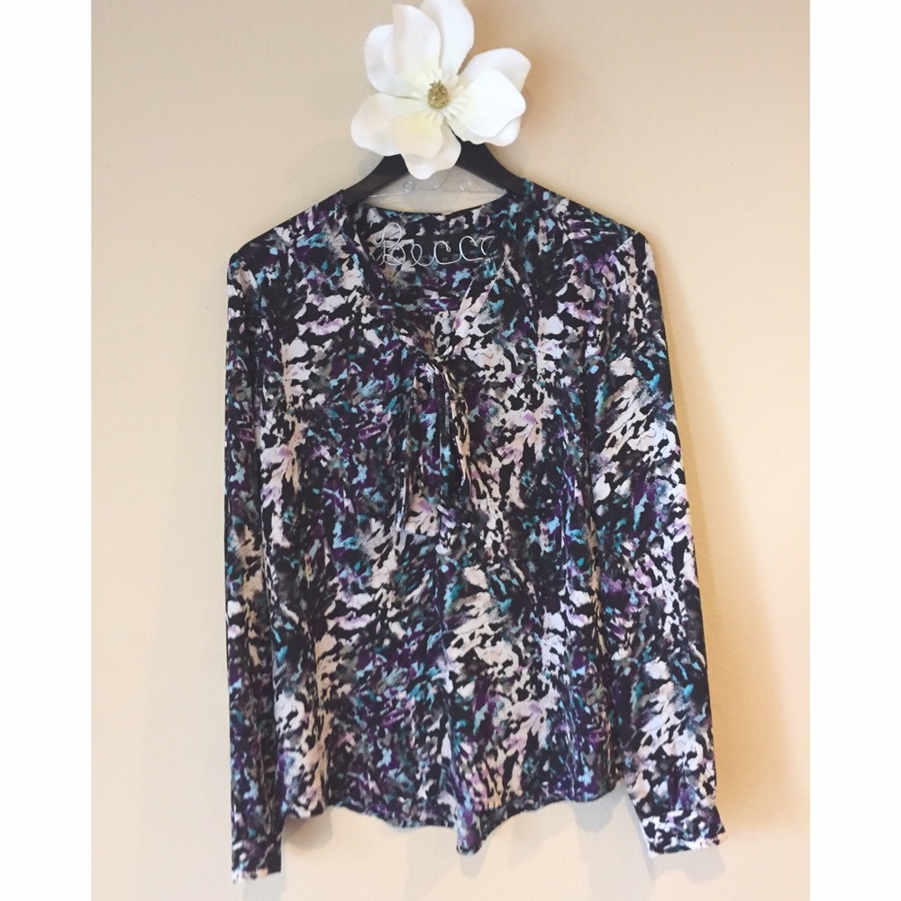 Bow neck blouse