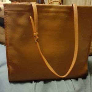 Large Coach leather tote.